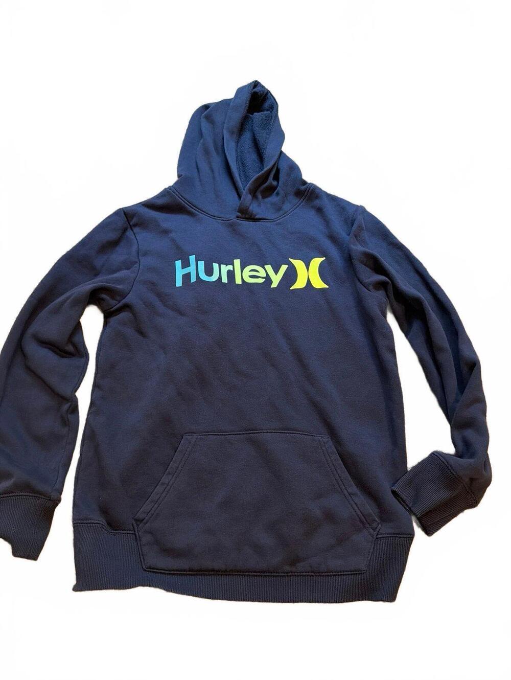 Hurley Boys Navy Hoodie Sweatshirt 14/16 XLarge